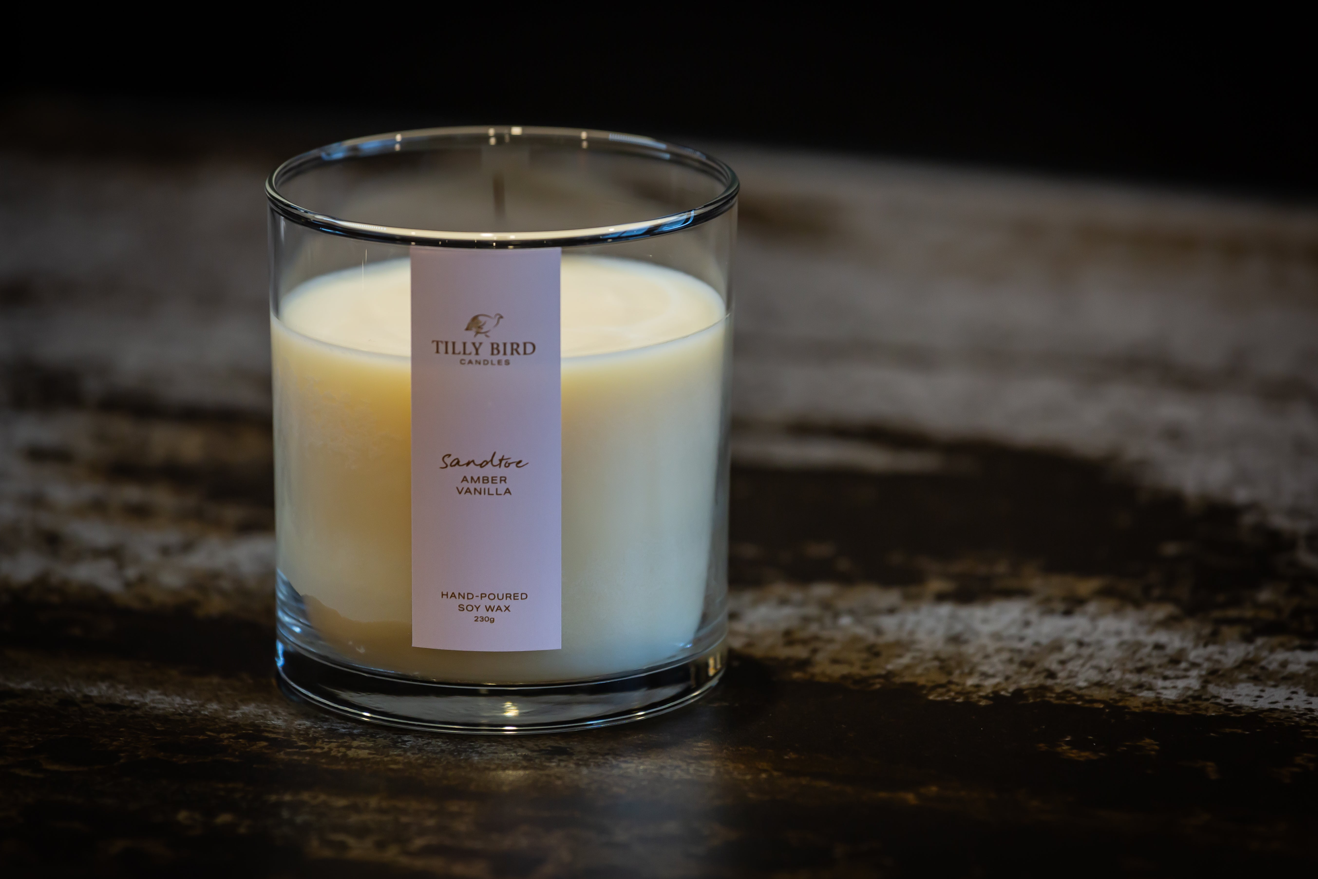 Tilly Bird candle Tilly Bird Candle - Sand Toe Amber and Vanilla 230g