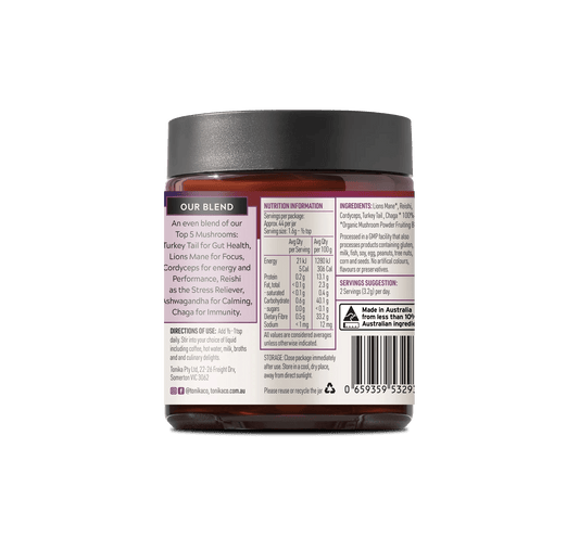 Tonika Powder TONIKA Organic 5 Mushroom Blend - THE MASTER 70gm