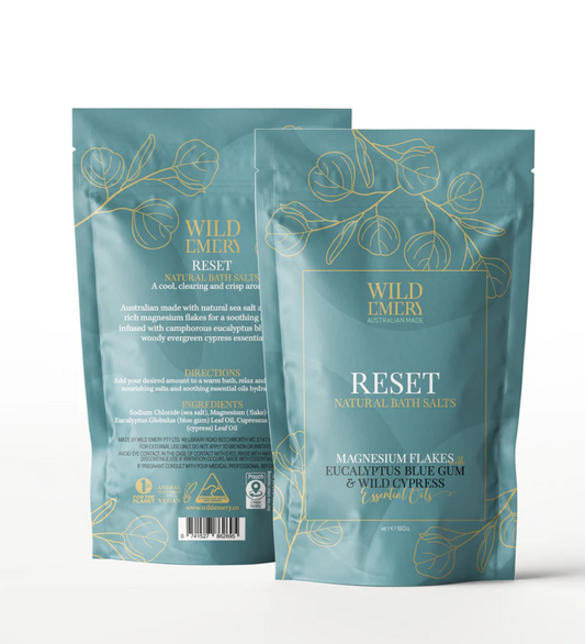 Wild Emery Bath Salts Reset Natural Bath Salts 180g