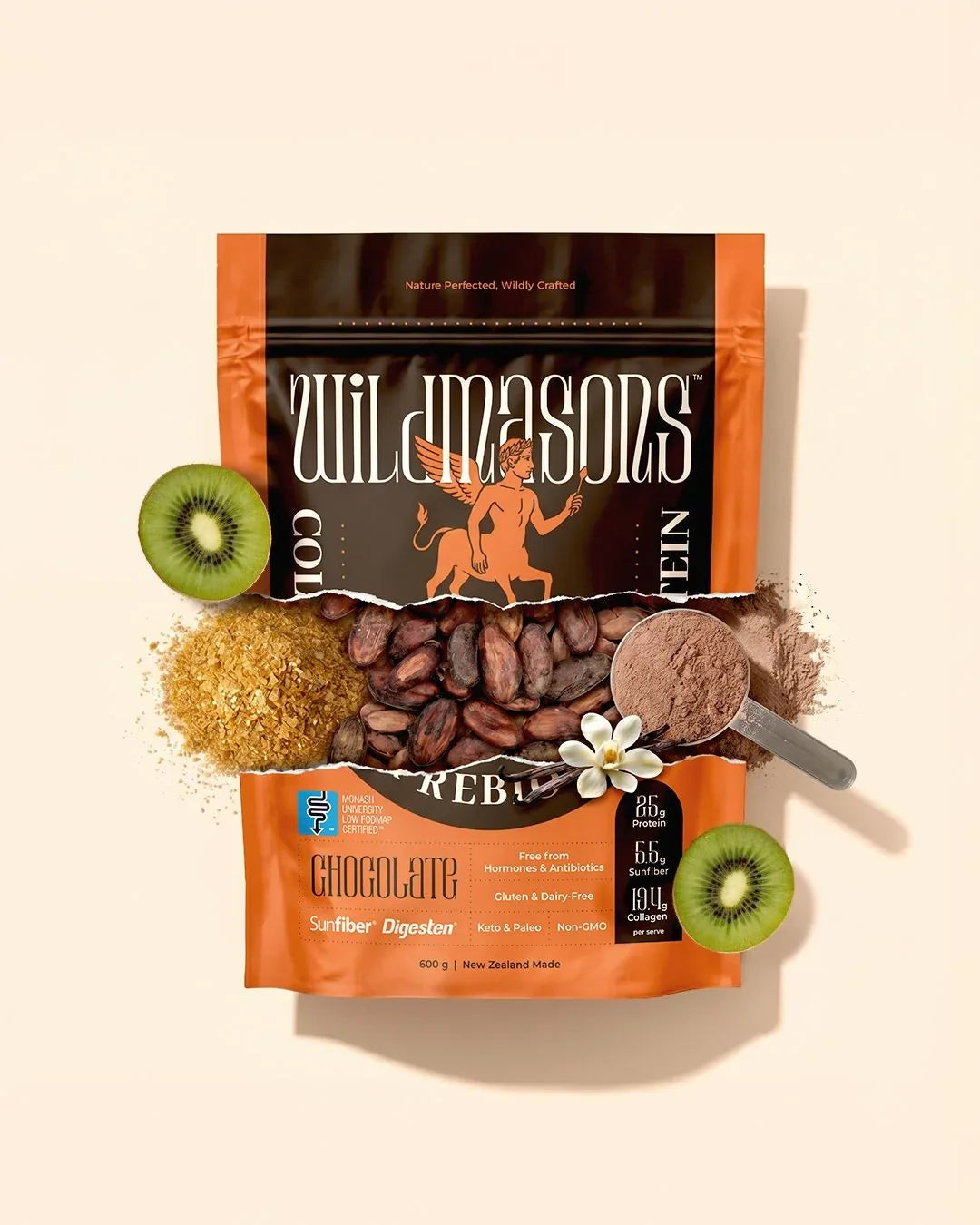 Wild Masons Plant Protein Wild Masons Collagen Prebiotic Protein Chocolate 600g