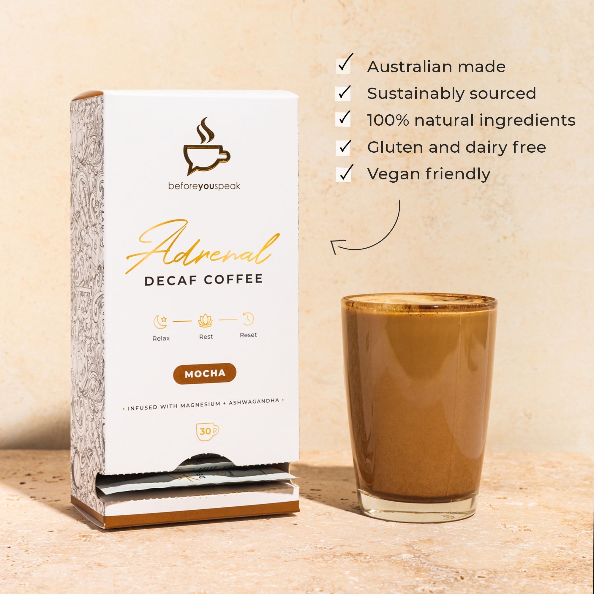 Adrenal Blend Decaf Mocha - Exquisite Laser Clinic