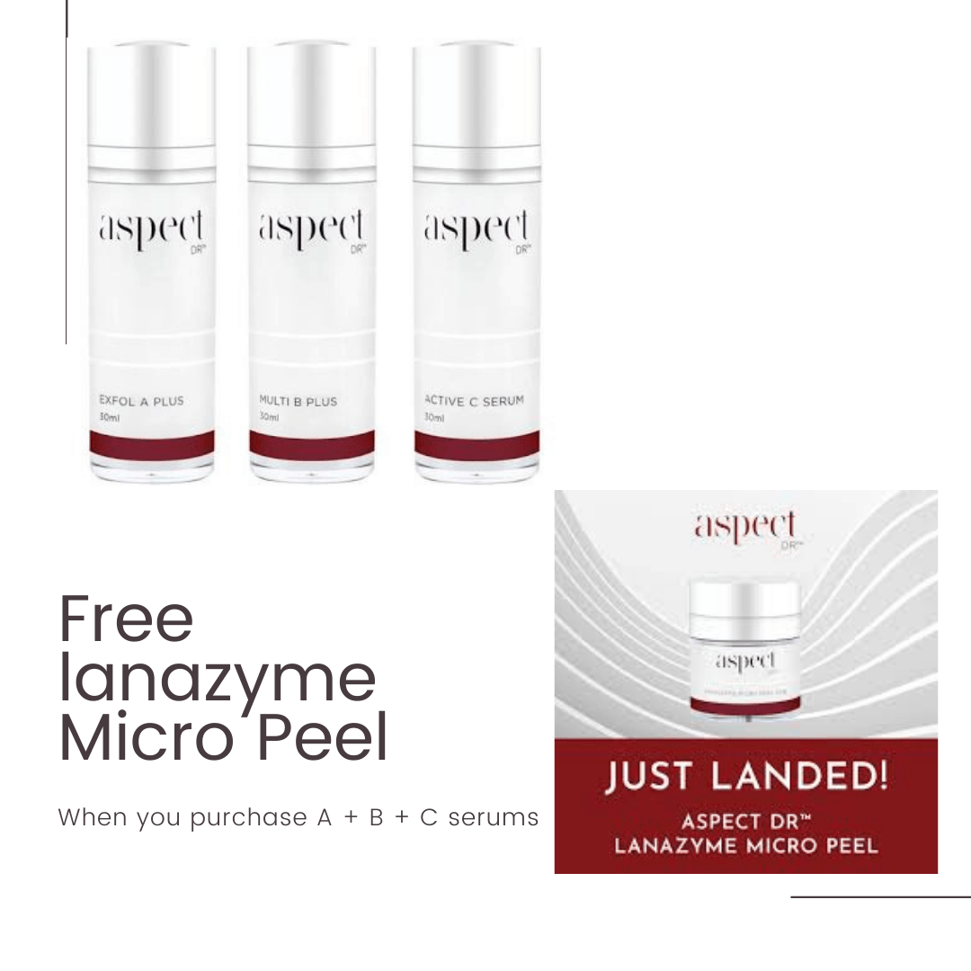 Aspect Dr A + B + C = FREE Lanazyme Micro Peel - Exquisite Laser Clinic
