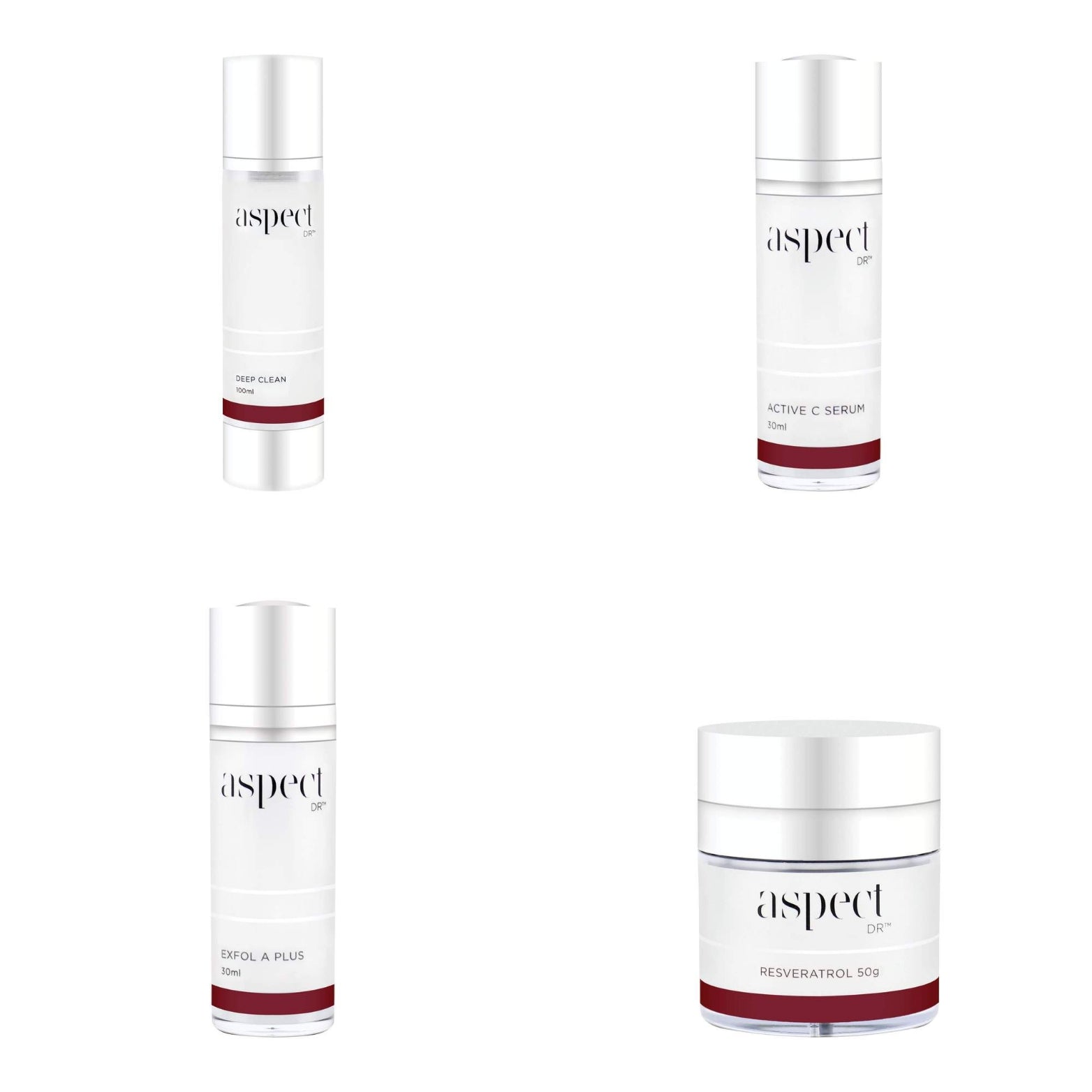 Aspect Dr Deep Clean + Active C + Exfol A + Resveratrol - Exquisite Laser Clinic