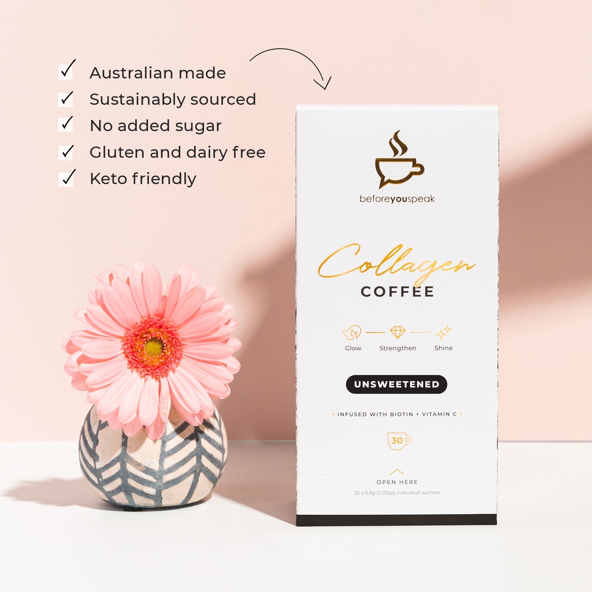 BEFORE YOU SPEAK Coffee BEFORE YOU SPEAK Collagen Coffee Unsweetened
