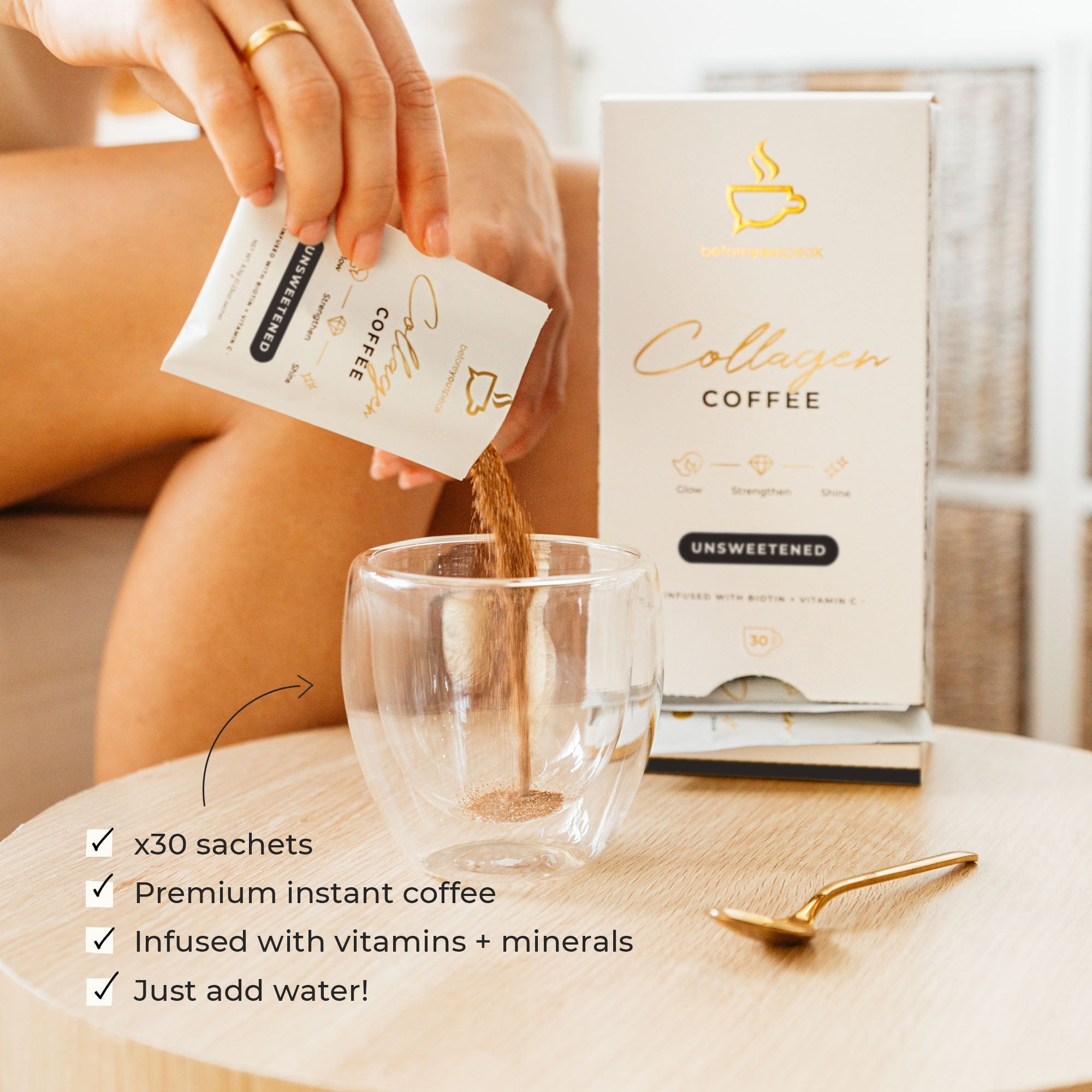 BEFORE YOU SPEAK Coffee BEFORE YOU SPEAK Collagen Coffee Unsweetened