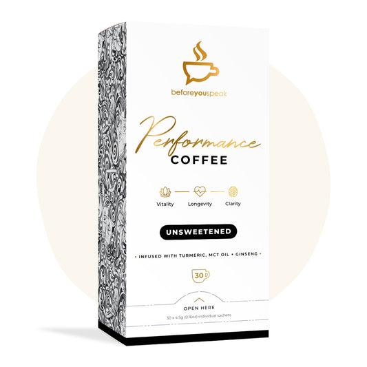 BEFORE YOU SPEAK Coffee BEFORE YOU SPEAK High Performance Coffee Unsweetened