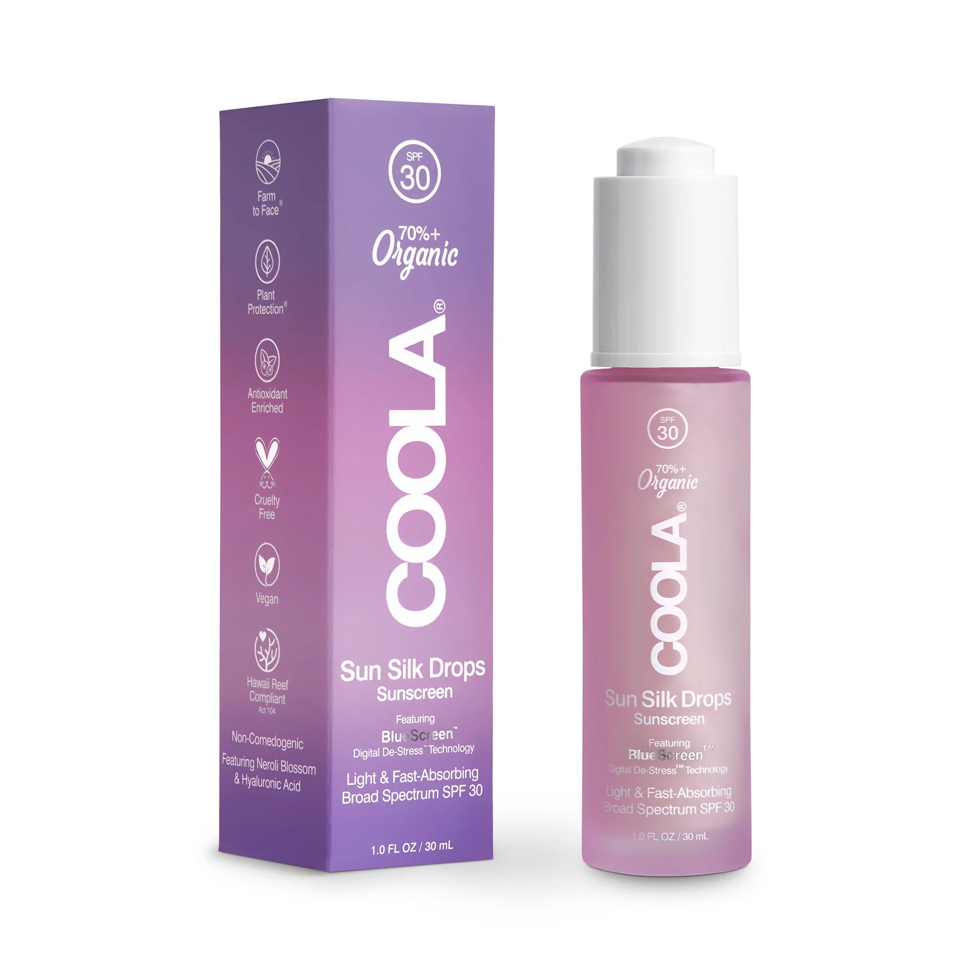 Coola Sun Silk Drops Organic Face Sunscreen SPF 30 - Exquisite Laser Clinic