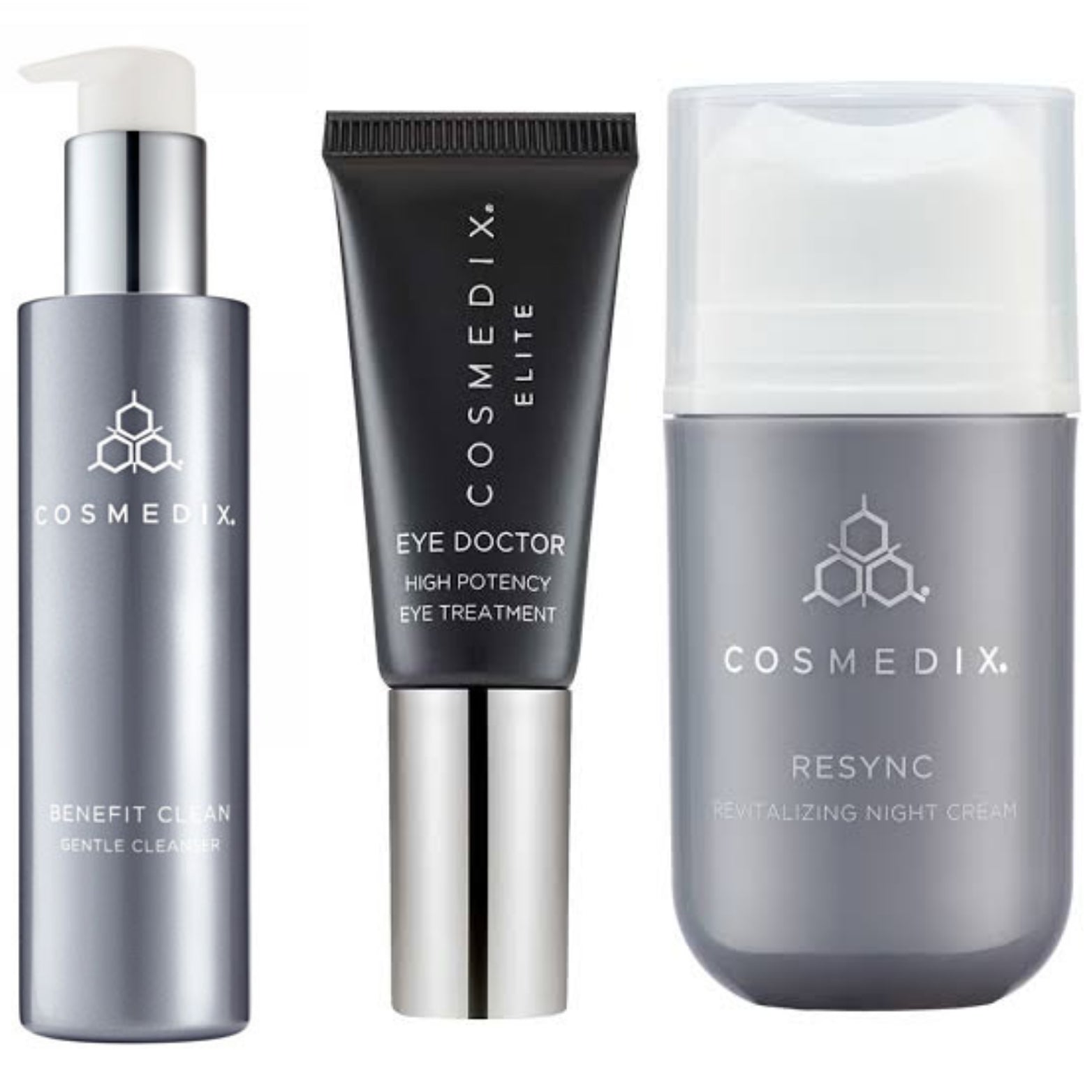 Cosmedix Benefit Clean + Eye Doctor + Resync Night Cream - Exquisite Laser Clinic