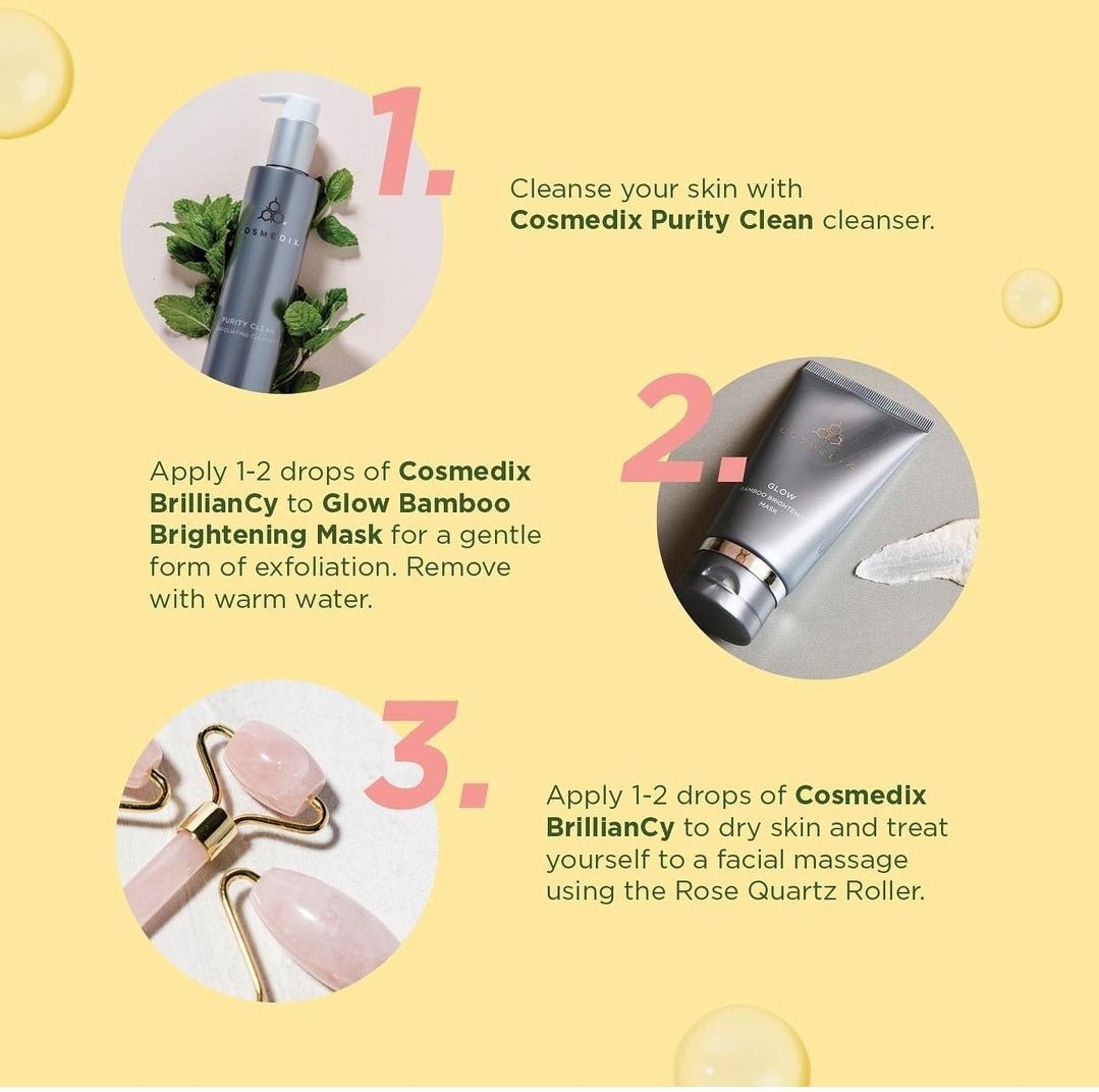 Cosmedix BRILLIANCY Vitamin C Brightening Face Oil AM/PM - Exquisite Laser Clinic