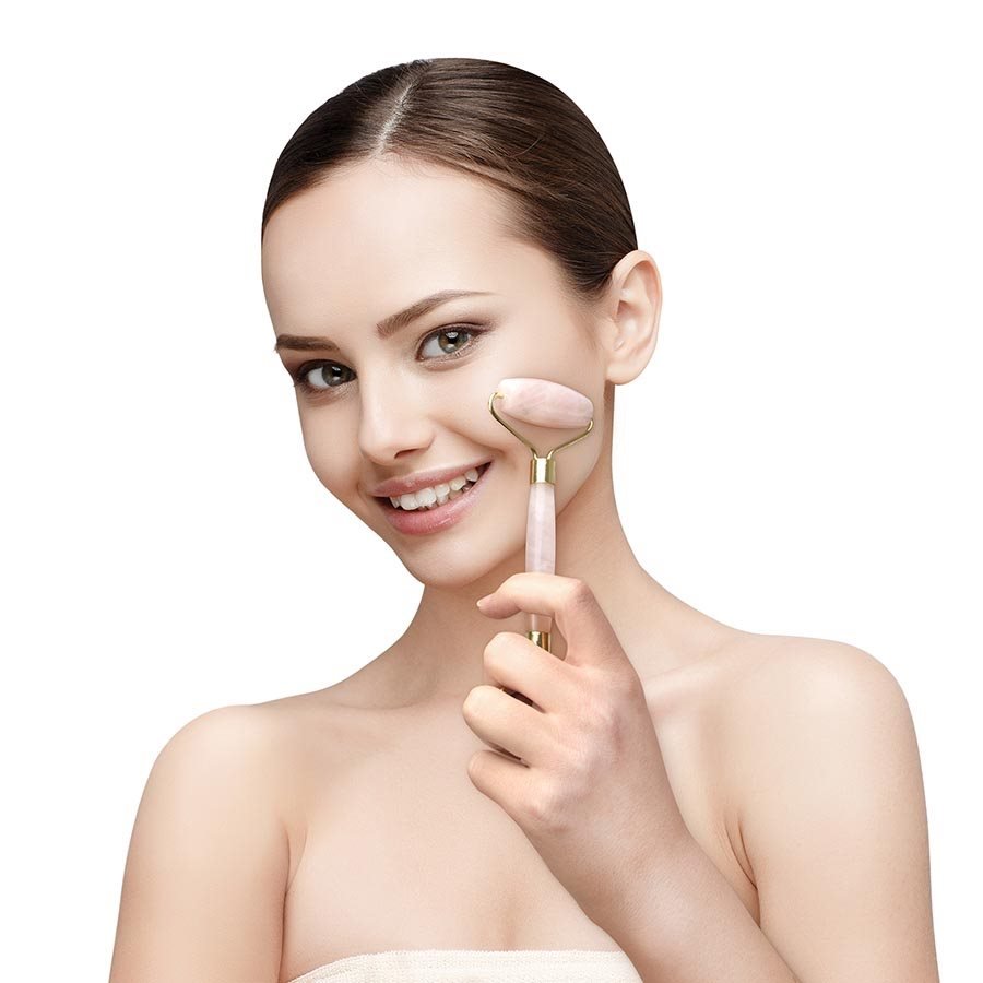 Facial Roller Jade & Rose Quartz - Exquisite Laser Clinic