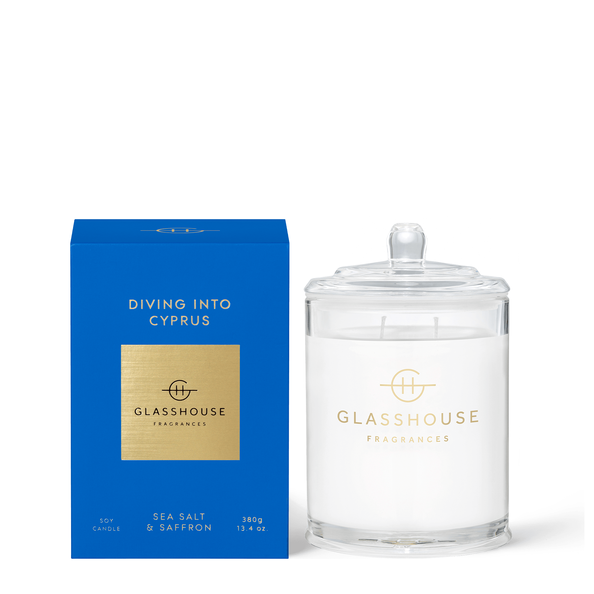 Glasshouse Fragrance candle 380g Glasshouse Candle Diving into Cyprus 380g