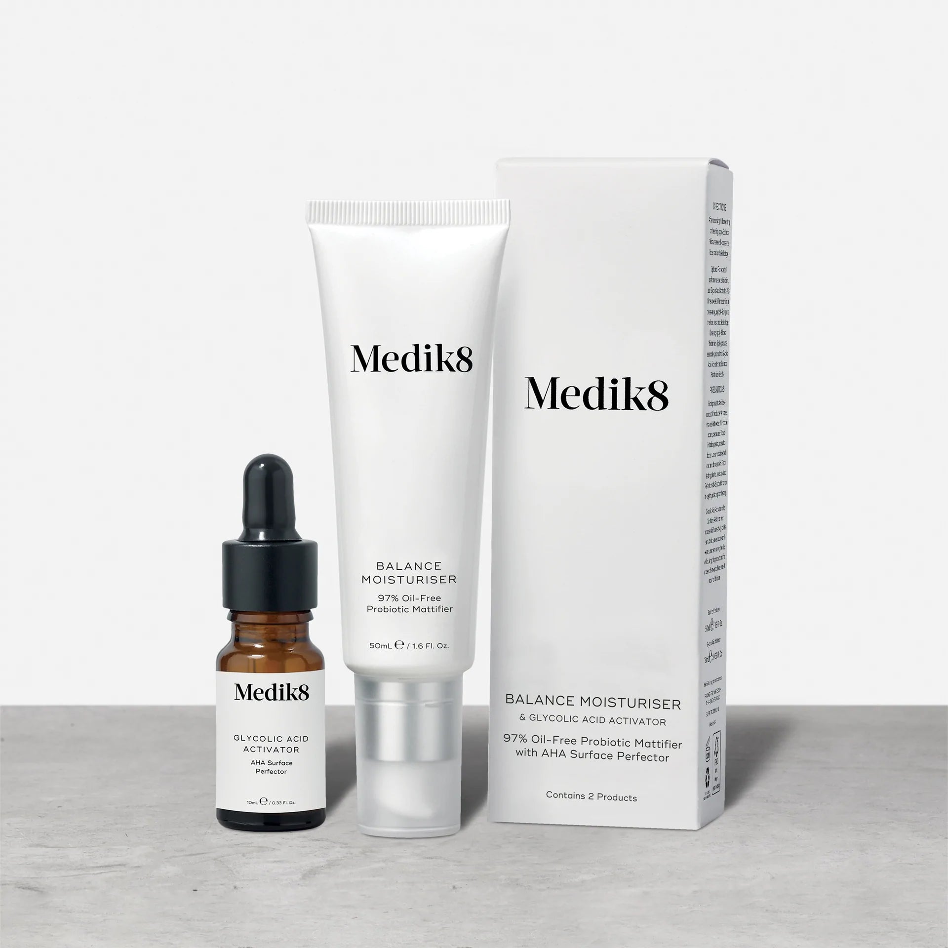 MEDIK8 BALANCE MOISTURISER & GLYCOLIC ACID ACTIVATOR - Exquisite Laser Clinic