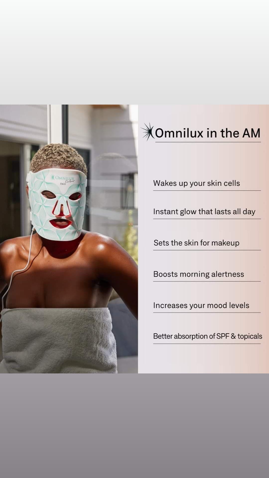 omnilux skin care Omnilux Contour Face LED Home Treatment Mask **Pre Order**
